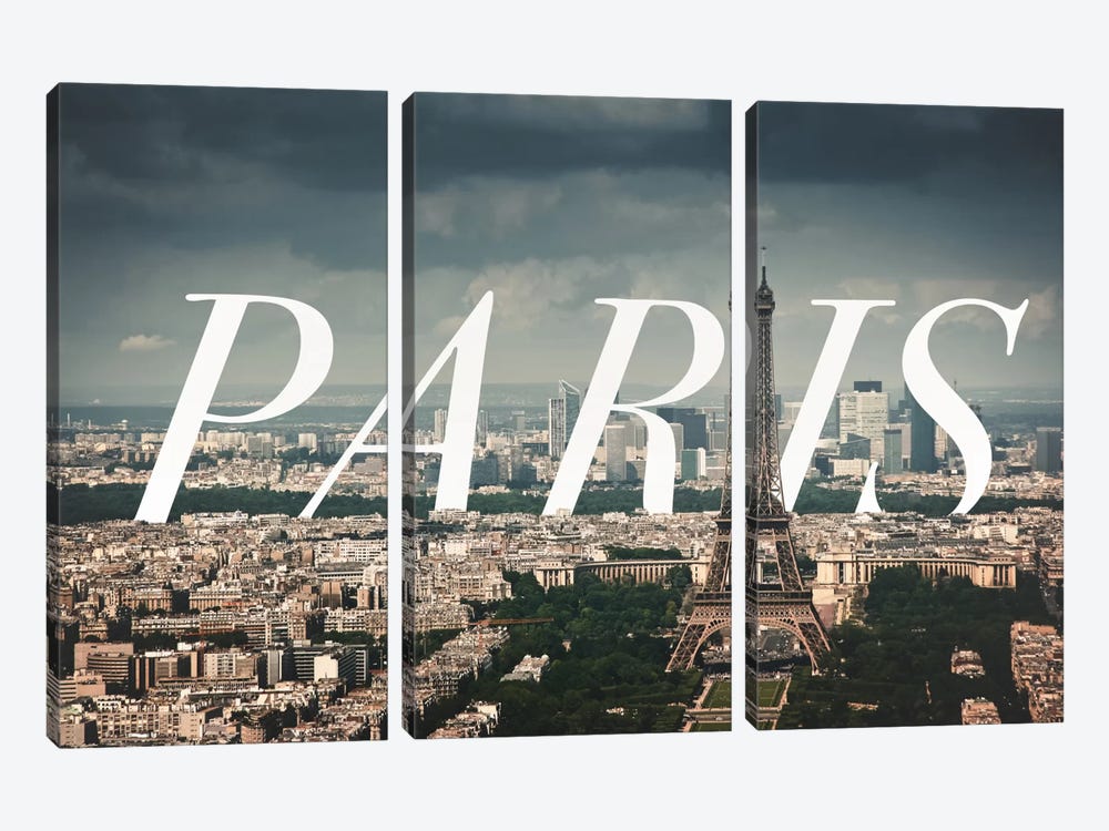 Paris by 5by5collective 3-piece Canvas Art