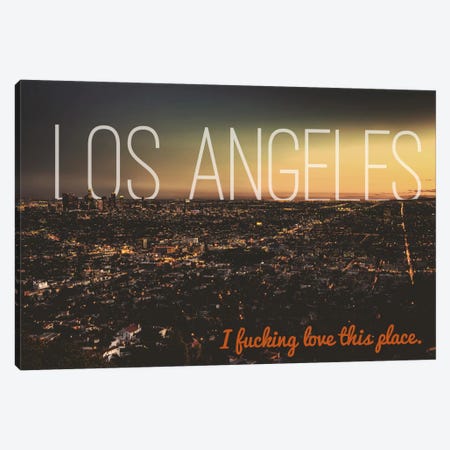 L.A. Love Canvas Print #CLV13} by 5by5collective Canvas Wall Art