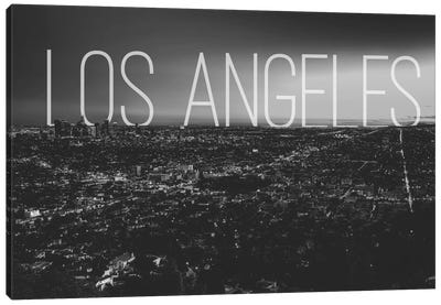 B/W L.A. Canvas Art Print - 5by5 Collective