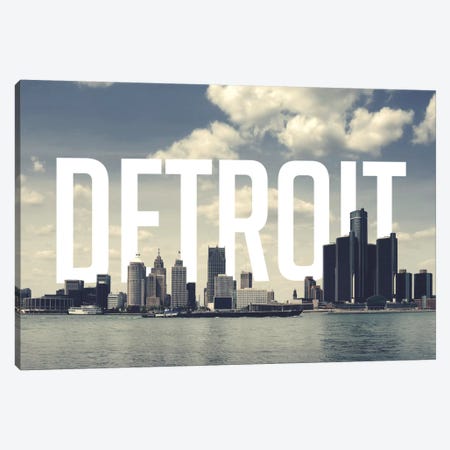 Detroit Canvas Print #CLV18} by 5by5collective Canvas Wall Art