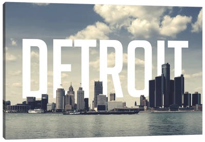 Detroit Canvas Art Print - Cityscape Art
