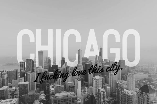 Chicago: B/W Chicago Love by 5by5collective