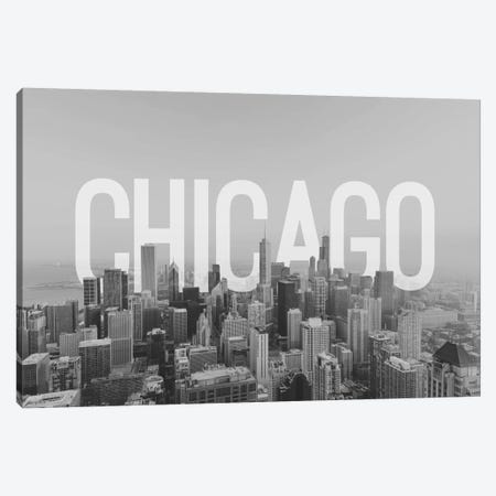 B/W Chicago Canvas Print #CLV4} by 5by5collective Canvas Art Print