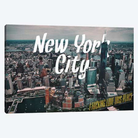 New York Love Canvas Print #CLV5} by 5by5collective Canvas Print