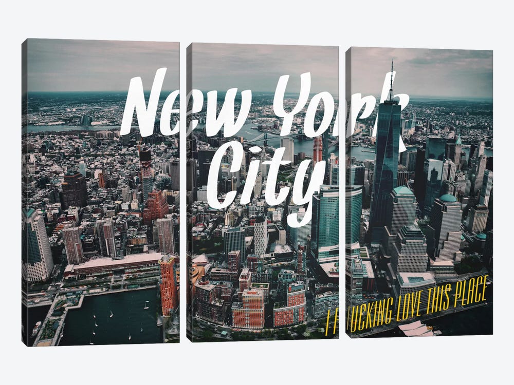 New York Love by 5by5collective 3-piece Canvas Wall Art