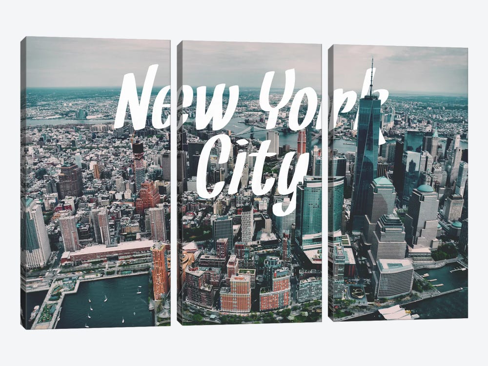 New York by 5by5collective 3-piece Canvas Art Print