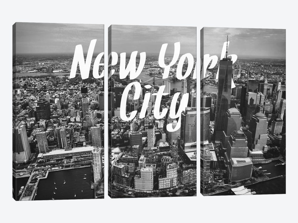 B/W New York by 5by5collective 3-piece Art Print