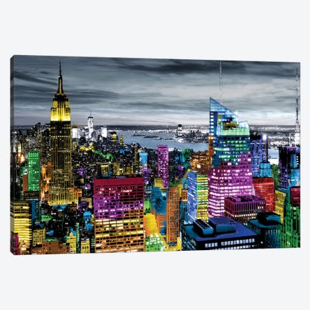 NYC In Living Color I Canvas Print #CLY1} by Carly Ames Art Print
