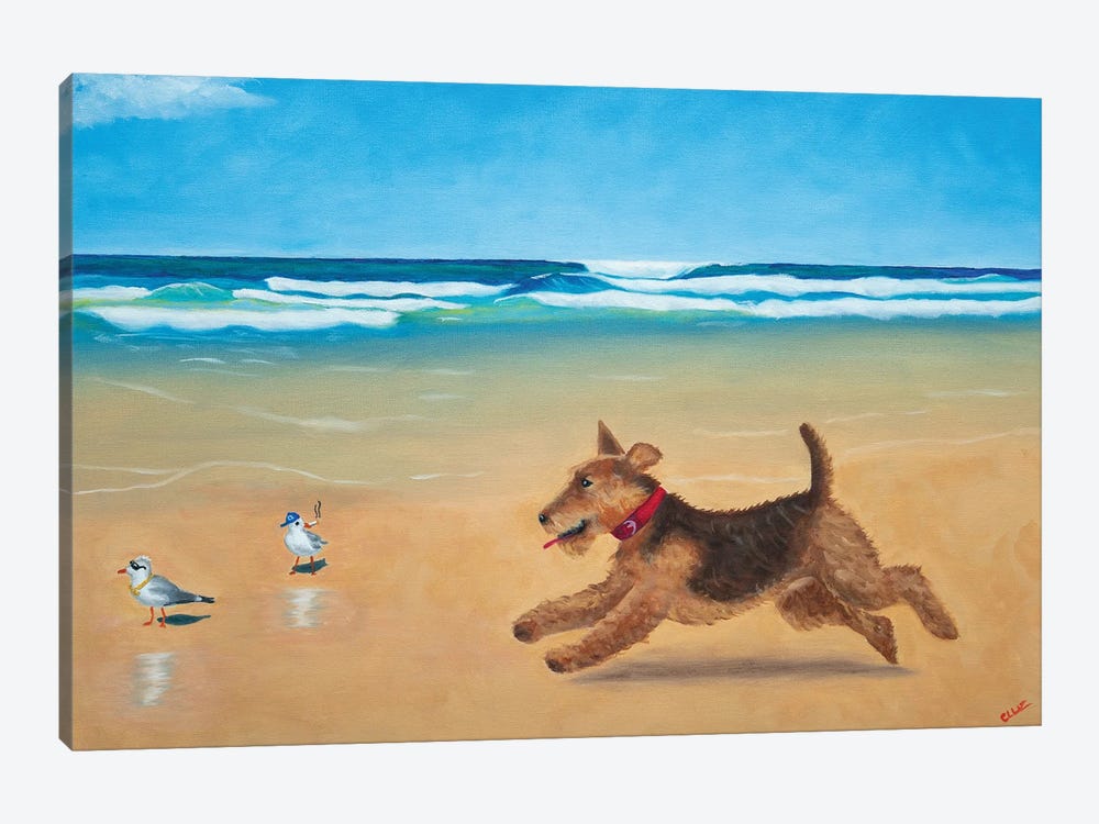 Murphy And The Cool Birds by Carol Luz 1-piece Canvas Art Print