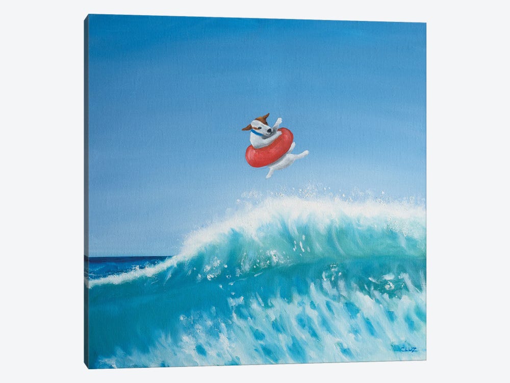 Playing In The Surf I by Carol Luz 1-piece Art Print