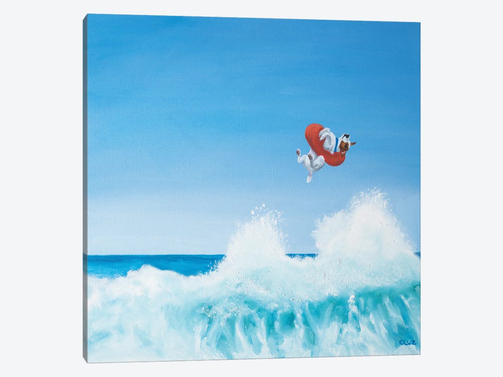 Playing In The Surf II by Carol Luz 1-piece Canvas Wall Art