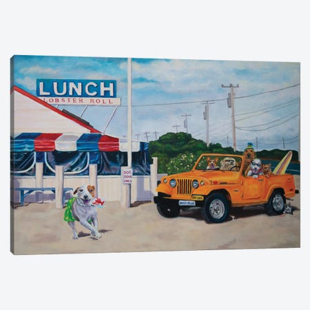 Lunch Canvas Print #CLZ26} by Carol Luz Canvas Artwork