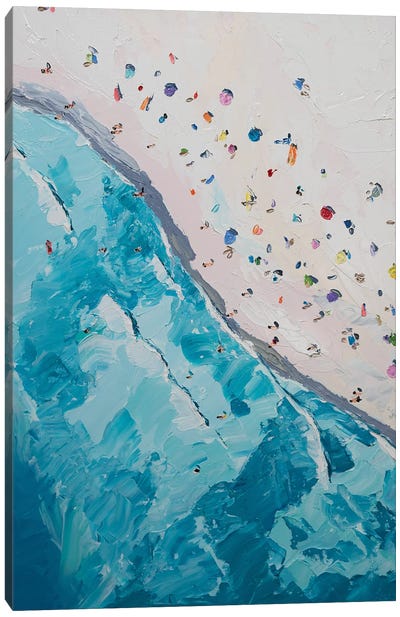 Beach II Canvas Art Print - Swimming Art
