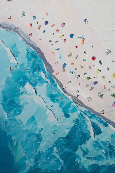 Large Coastal Art - Canvas Prints: Beach II by Carol Luz