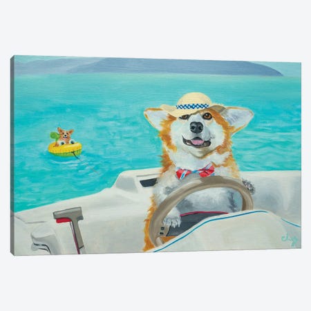 Boating Canvas Print #CLZ5} by Carol Luz Canvas Art Print