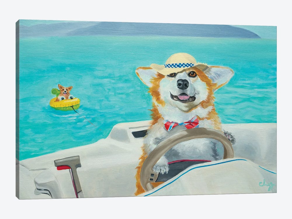 Boating by Carol Luz 1-piece Canvas Art