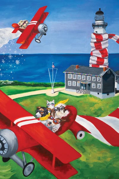 Carol Luz: Decorating The Montauk Lighthouse by Carol Luz