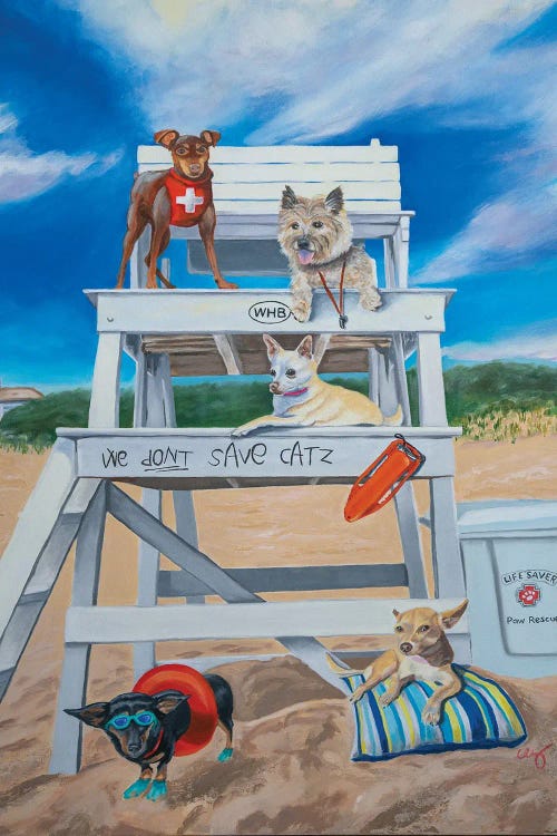 Lifeguards by Carol Luz wall art