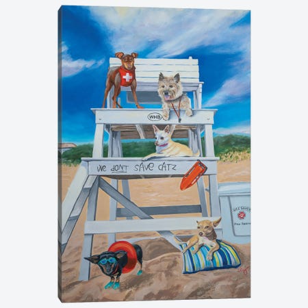 Lifeguards Canvas Print #CLZ8} by Carol Luz Canvas Wall Art