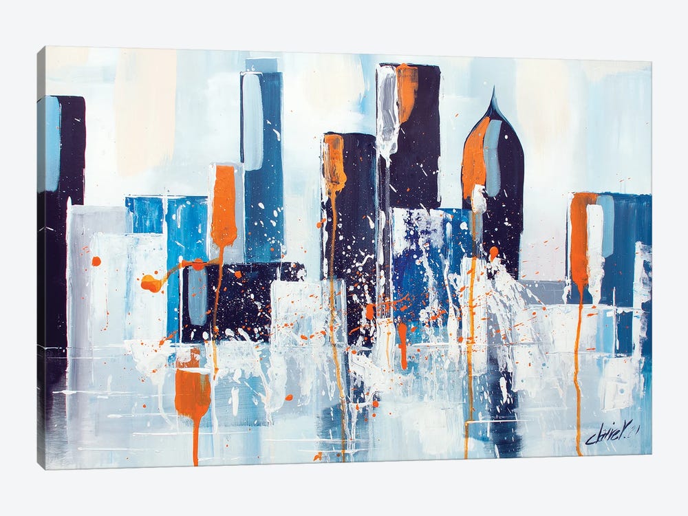Six On The City by Claire Morand 1-piece Canvas Wall Art