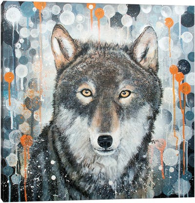 Wolf Canvas Art Print - Claire Morand
