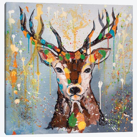 Bambi's Dad Canvas Print #CMD25} by Claire Morand Canvas Art Print