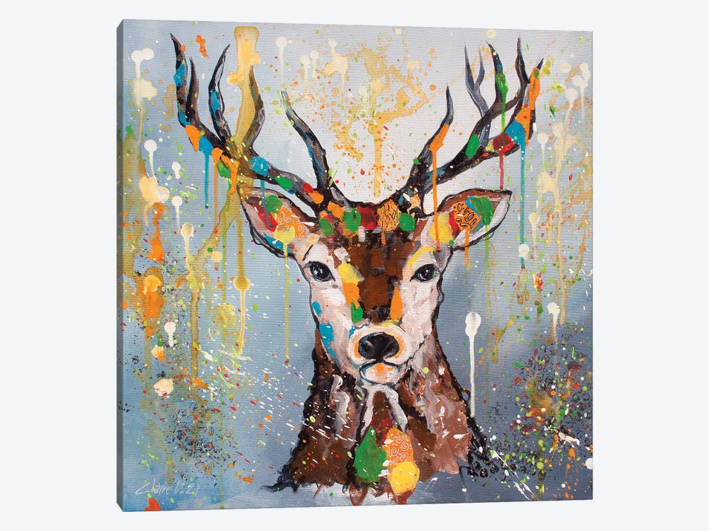 Bambi's Dad by Claire Morand 1-piece Canvas Art