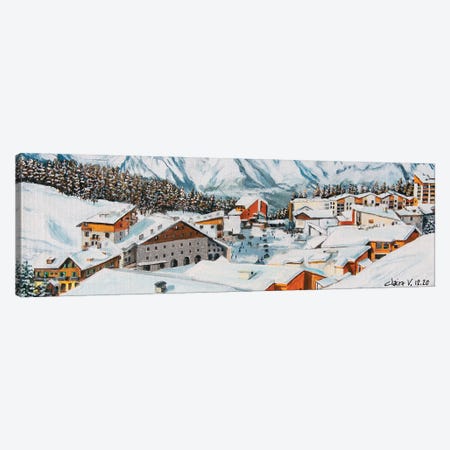 Valberg En Hiver Canvas Print #CMD52} by Claire Morand Canvas Print