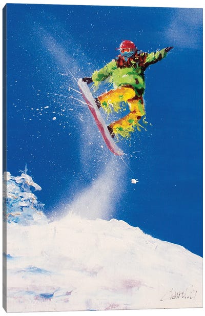 Jump Canvas Art Print - Skiing Art