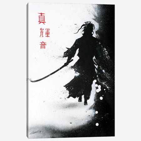 Samourai I Canvas Print #CMD59} by Claire Morand Canvas Art Print