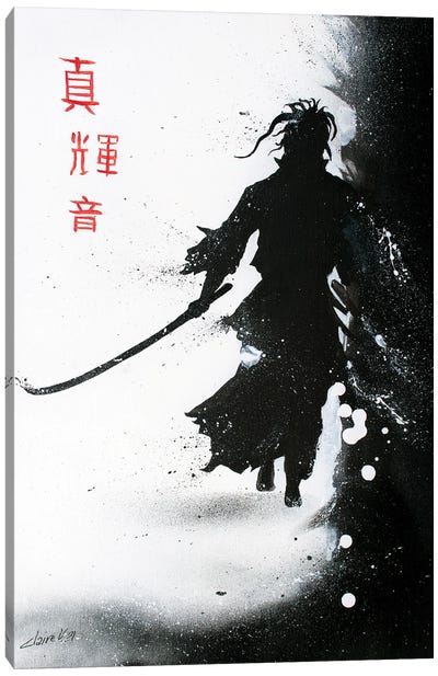 Samourai I Canvas Art Print - Samurai Art