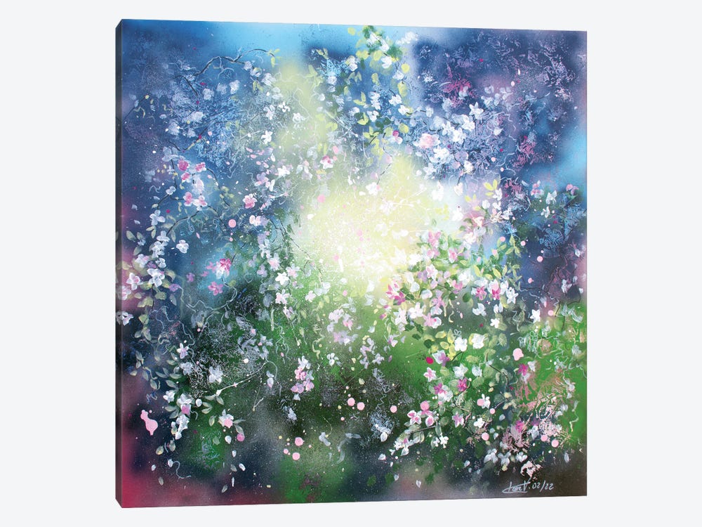 Atomic Flowers Blast by Claire Morand 1-piece Art Print
