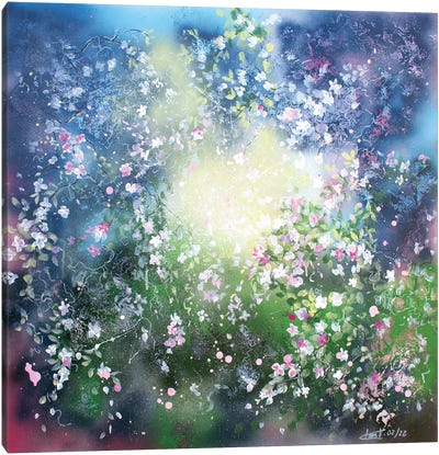 Atomic Flowers Blast Canvas Art Print - Claire Morand