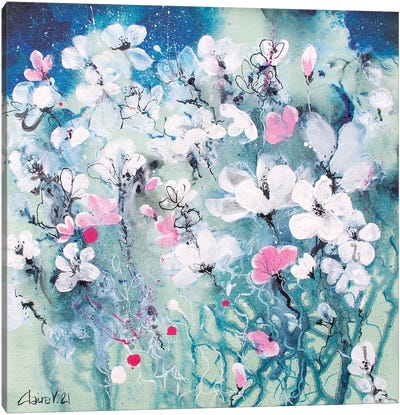 Little Flowers Of April Canvas Art Print - Claire Morand