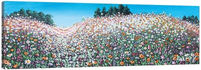 Purple Field Canvas Art Print - Claire Morand
