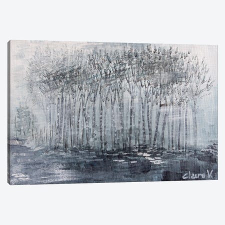 Blue Forest Canvas Print #CMD86} by Claire Morand Art Print