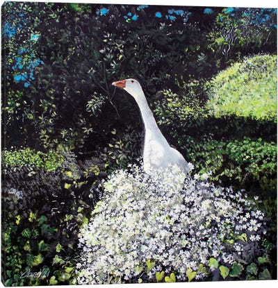 Marcellin Au Jardin Canvas Art Print - Goose Art