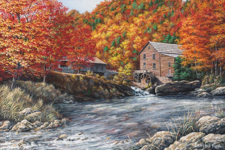 Glade Creek Grist Mill by Campbell Frost wall art