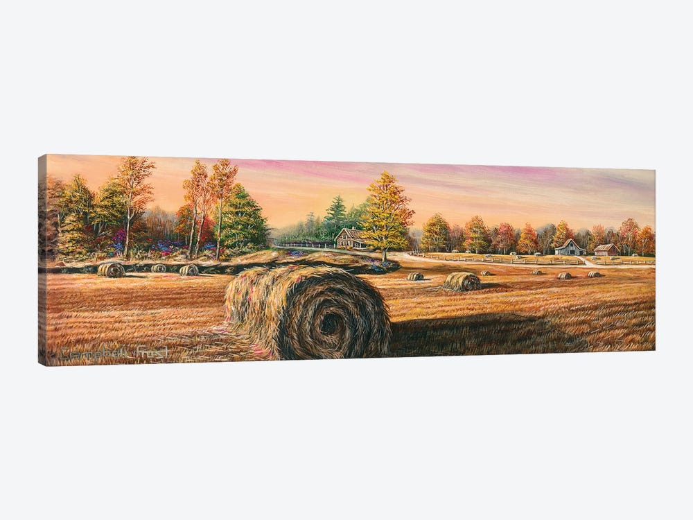 Hay Field by Campbell Frost 1-piece Canvas Print