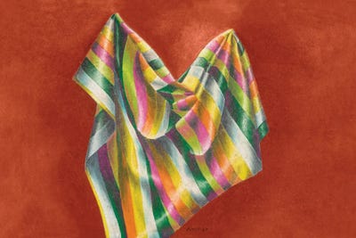 Beach Towel by Campbell Frost framed wall art