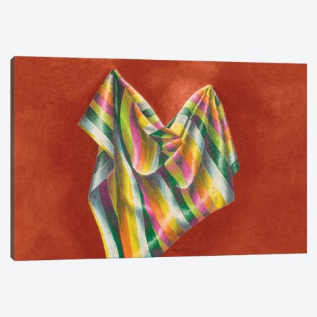Beach Towel Canvas Print #CMF13} by Campbell Frost Canvas Art Print