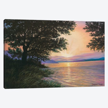 Sunrise At Norris Lake Canvas Print #CMF15} by Campbell Frost Canvas Artwork