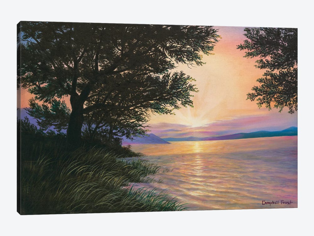 Sunrise At Norris Lake by Campbell Frost 1-piece Canvas Art