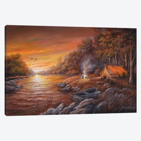 Autumn Campsite Canvas Print #CMF18} by Campbell Frost Canvas Print