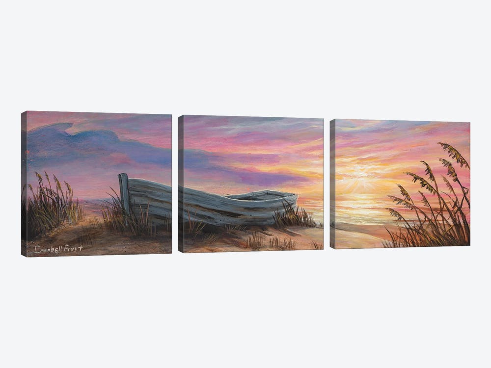 Beached by Campbell Frost 3-piece Canvas Artwork