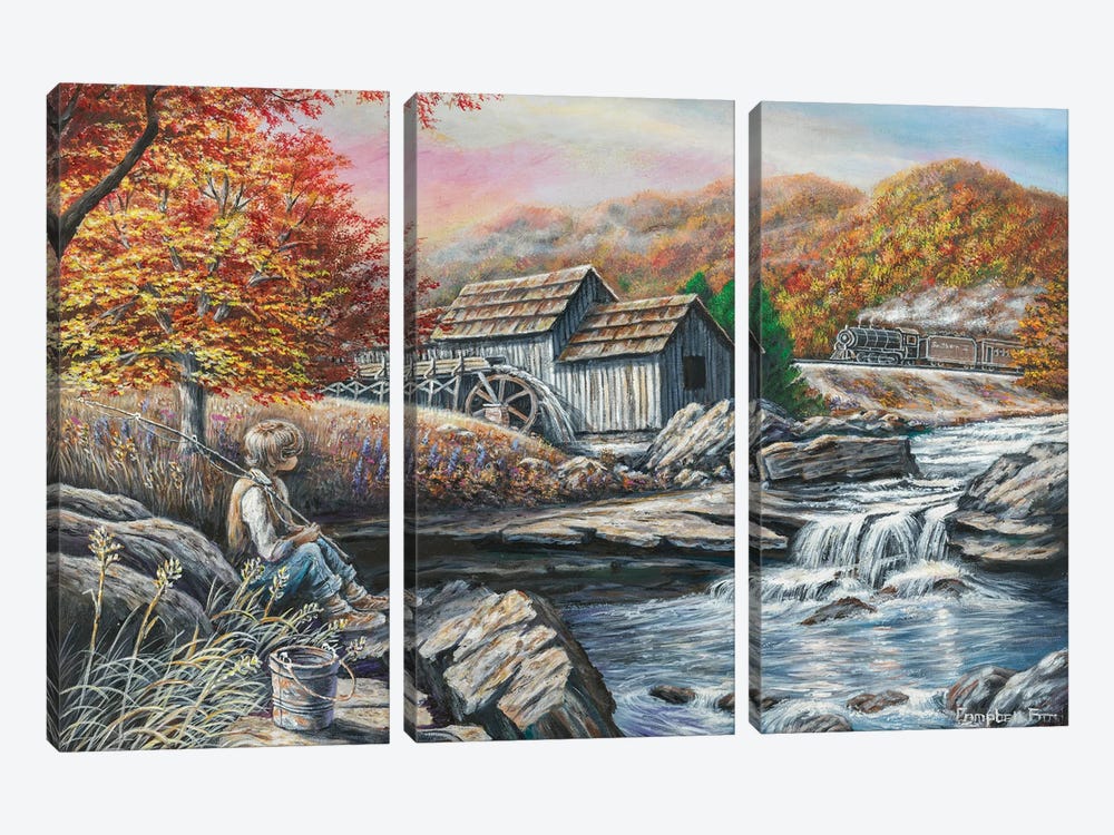 Autumn Dreamer by Campbell Frost 3-piece Canvas Artwork