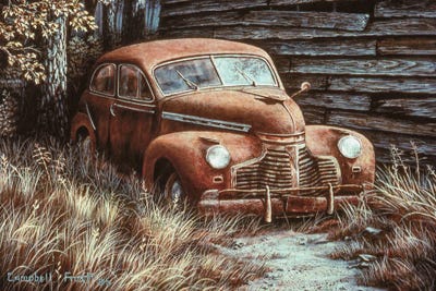 Parked by Campbell Frost framed wall art