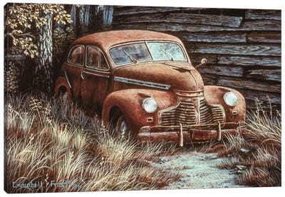 Parked Canvas Art Print - Campbell Frost