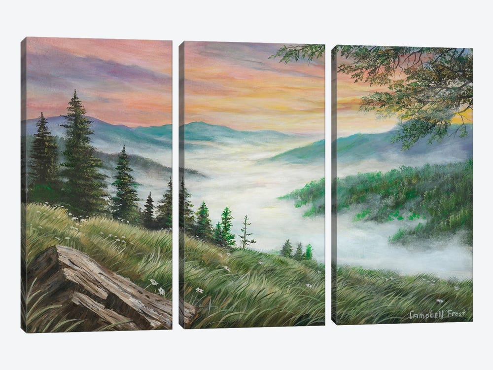 Smokey Morn by Campbell Frost 3-piece Canvas Artwork