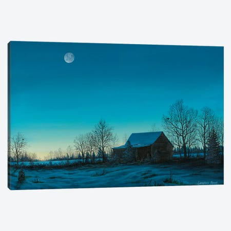 Winter's Eve Canvas Print #CMF42} by Campbell Frost Canvas Art